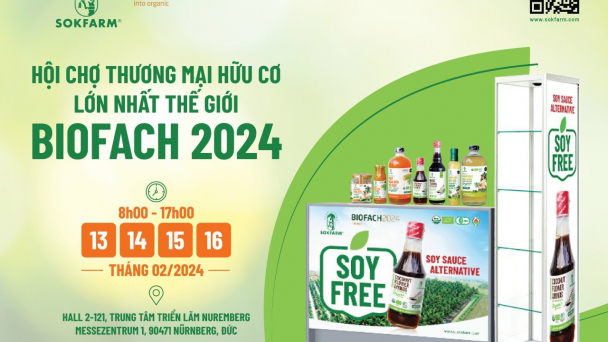 Sản phẩm mật hoa dừa có mặt tại hội chợ hữu cơ lớn nhất thế giới