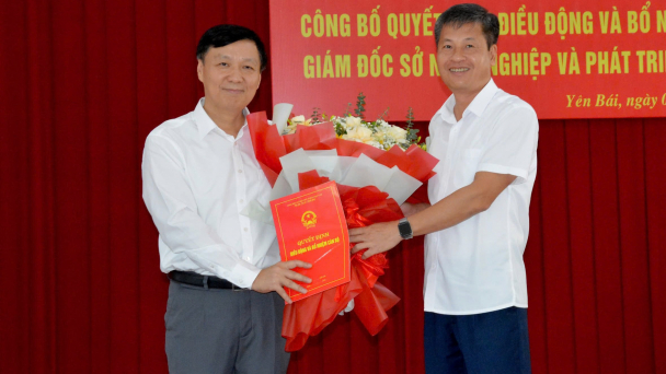 Ông Hoàng Hữu Độ giữ chức Giám đốc Sở NN-PTNT tỉnh Yên Bái