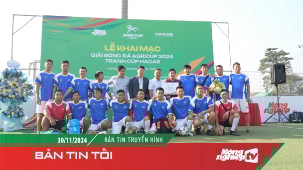 Nhiều bàn thắng đẹp tại Giải bóng đá Agricup 2024