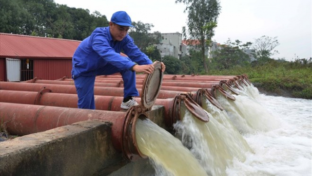 Hơn 66.000 ha có nước sau ngày đầu lấy nước đổ ải