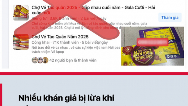 Cảnh giác chiêu trò lừa đảo bán vé Táo Quân 2025