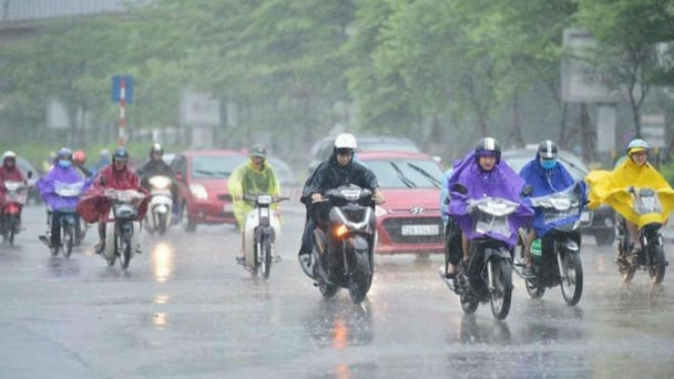 Bắc Bộ đón mưa dông đi kèm không khí lạnh