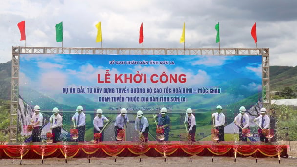 Khởi công xây dựng tuyến cao tốc Hòa Bình - Mộc Châu đoạn tuyến Sơn La