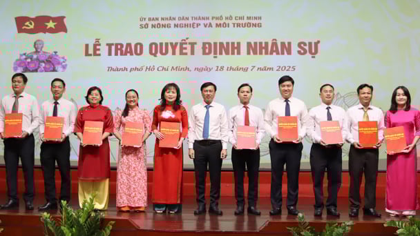 Sở NN-MT TP.HCM trao quyết định bổ nhiệm 366 trưởng, phó phòng tương đương