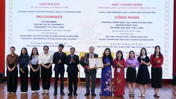 Thêm 3 ngành của Đại học Cửu Long đạt chuẩn chất lượng giáo dục