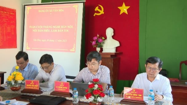 Tân Hòa triển khai mô hình 'nghe dân nói, nói dân hiểu, làm dân tin'