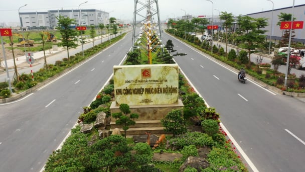 Những mảng xanh giữa Khu công nghiệp Phúc Điền
