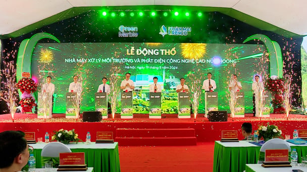 Hà Nội khởi công nhà máy điện rác công suất 660 nghìn tấn/năm