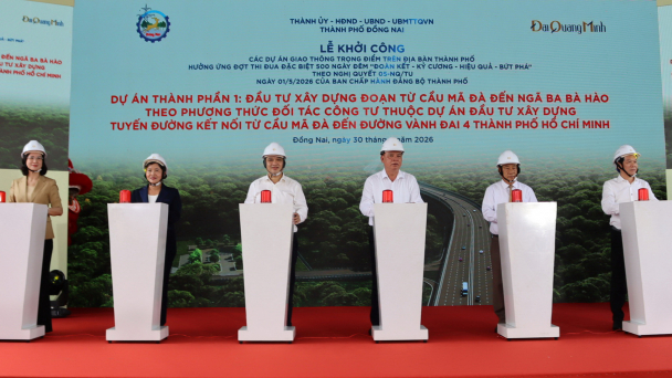 Khởi công dự án trọng điểm từ cầu Mã Đà đến ngã ba Bà Hào