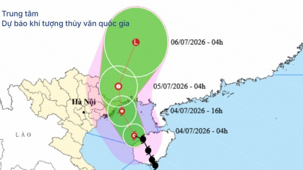 Bão số 1 tiến vào vịnh Bắc Bộ, Bạch Long Vĩ có gió giật cấp 9