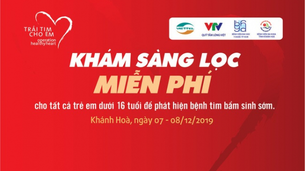 Khánh Hòa: Khám sàng lọc tim bẩm sinh miễn phí cho trẻ em