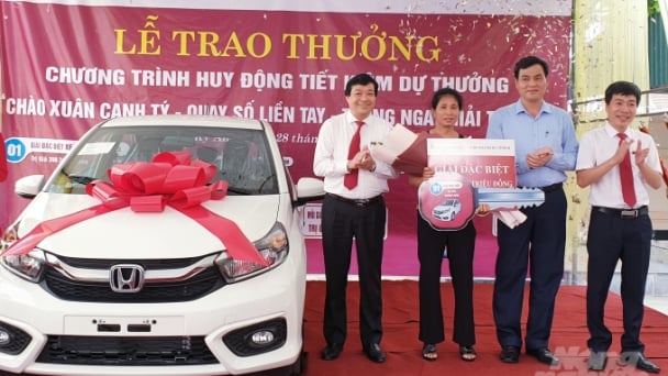 Gửi tiết kiệm 130 triệu trúng ngay ô tô Honda Brio