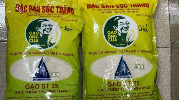 6 cơ sở kinh doanh có dấu hiệu giả mạo thương hiệu gạo ST25