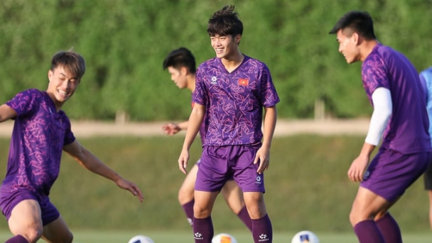 U23 Việt Nam tập đá pen chuẩn bị cho trận đối đầu với U23 Iraq
