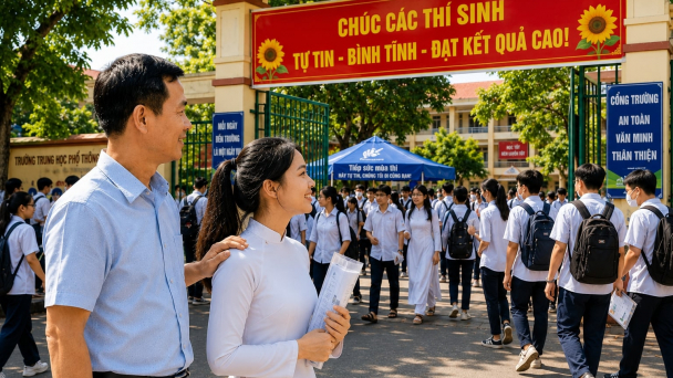 Áp lực mùa thi và sự đồng hành của phụ huynh
