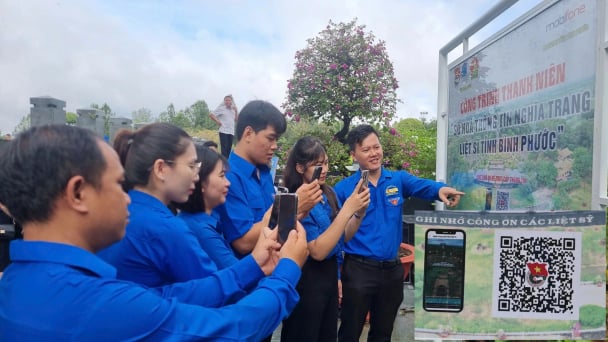 Khánh thành công trình 'Số hóa thông tin Nghĩa trang liệt sĩ tỉnh Bình Phước'