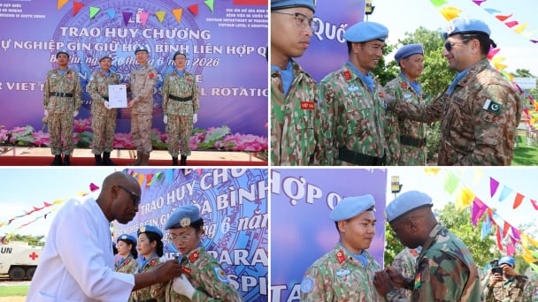 Quân y Việt Nam nhận Huy chương Gìn giữ hòa bình Liên hợp quốc