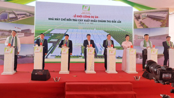 Tập đoàn Chánh Thu xây dựng nhà máy chế biến trái cây xuất khẩu công suất 70 ngàn tấn/năm