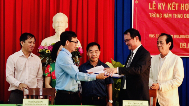 Ký kết hợp tác đầu tư trồng nấm thảo dược dưới tán rừng