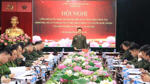 Thanh tra đột xuất 8 đơn vị thuộc Công an TP Hà Nội