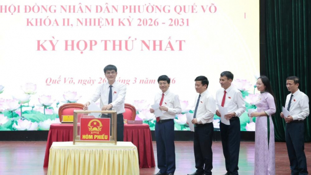 Phường Quế Võ kiện toàn các chức danh chủ chốt nhiệm kỳ 2026 - 2031