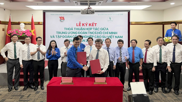 Trung ương Đoàn TNCS Hồ Chí Minh và VRG ký hợp tác giai đoạn 2023-2027