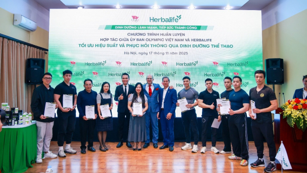 Herbalife Việt Nam phối hợp đào tạo cho các huấn luyện viên và vận động viên