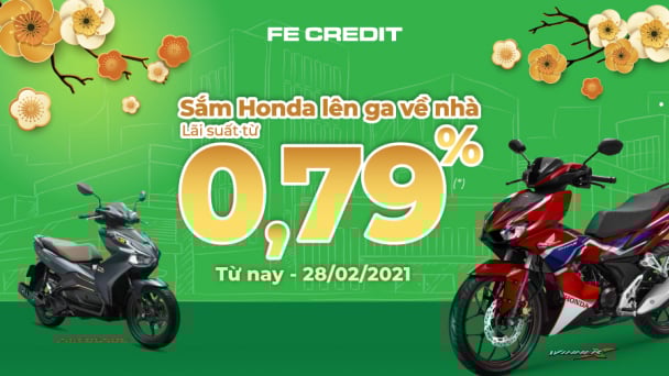 'Sắm Honda, lên ga về nhà' với lãi suất từ 0,79%