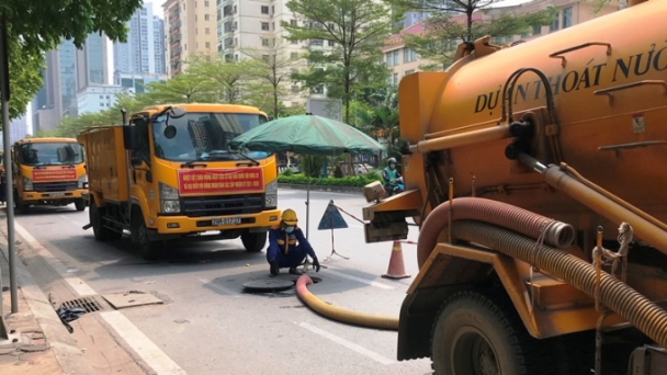 Cty Thoát nước Hà Nội huy động toàn bộ nhân lực ứng trực ngày bầu cử