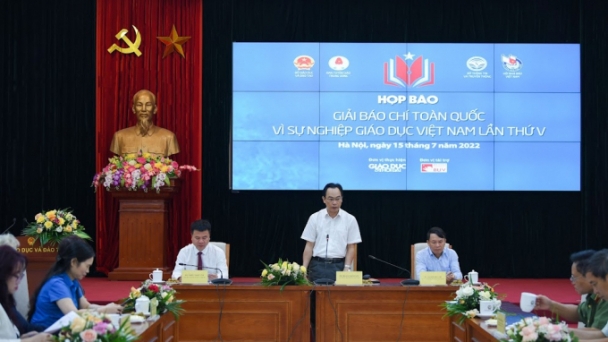 Họp báo giải báo chí toàn quốc 'Vì sự nghiệp Giáo dục Việt Nam'