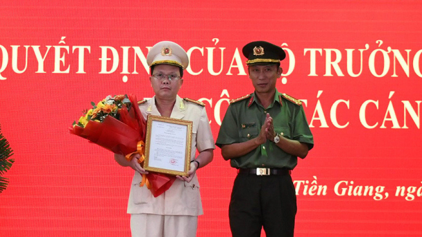 Đại tá Nguyễn Minh Tân phụ trách Công an tỉnh Tiền Giang