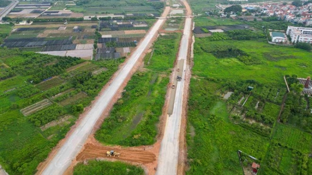 Dự án đường Vành đai 4 hoàn thành 58km, 6 làn xe vào năm 2025