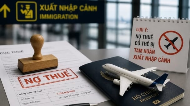 Hoãn xuất cảnh nếu nợ thuế từ 1 triệu đồng