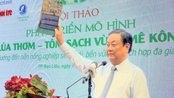 Phát triển mô hình Lúa thơm - tôm sạch vùng Mê Kông