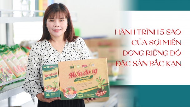 Hành trình 5 sao của sợi miến dong riềng đỏ đặc sản Bắc Kạn