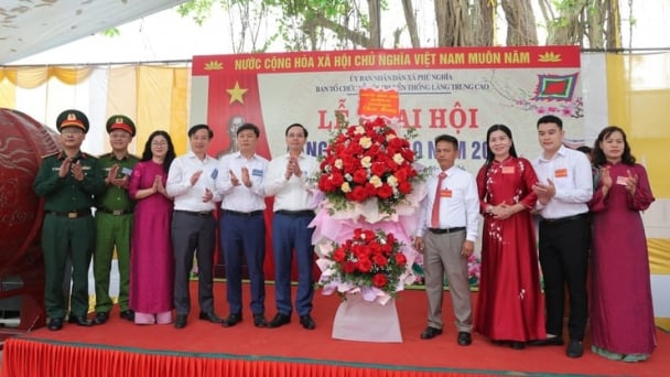 Lễ hội truyền thống làng Trung Cao tưởng nhớ tam vị Thành hoàng trị thủy