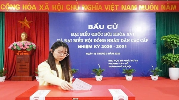Phường Tây Mỗ hòa chung niềm vui trong ngày hội bầu cử