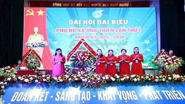 Đại hội đại biểu phụ nữ xã Ứng Thiên lần thứ I