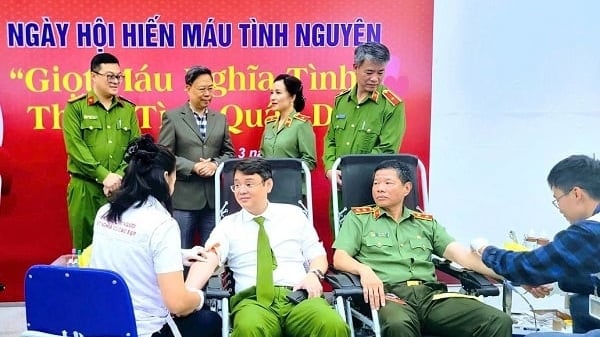 Cục C05: Lễ phát động hiến máu ‘Giọt máu nghĩa tình - Thắm tình quân nhân’