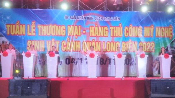 Khai mạc Tuần lễ thương mại quận Long Biên năm 2022