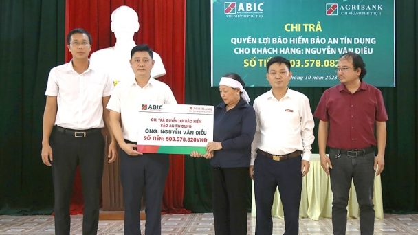 Phú Thọ: Bảo hiểm Agribank chi trả quyền lợi hơn 1 tỷ đồng cho khách hàng