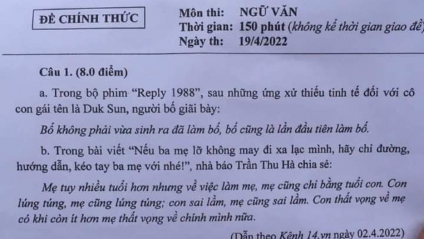Đề thi, đáp án và một lối giáo dục lạc hậu
