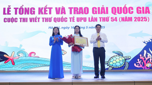 'Lời thỉnh cầu của đại dương' đoạt giải Nhất viết thư UPU năm 2025