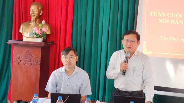 Tân Hòa lắng nghe ý kiến của người dân, tháo gỡ vướng mắc về đất đai