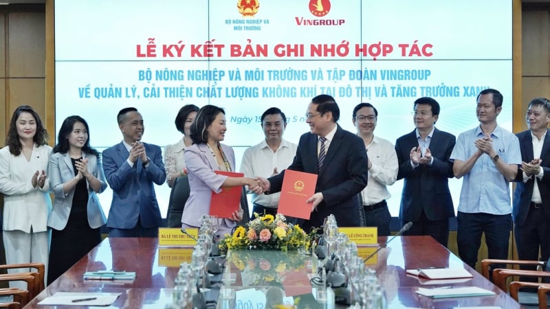 Vingroup bắt tay Bộ Nông nghiệp và Môi trường cải thiện chất lượng không khí đô thị