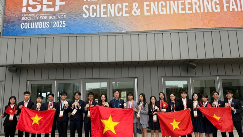 Học sinh Việt Nam ghi dấu ấn tại Hội thi Khoa học kỹ thuật quốc tế