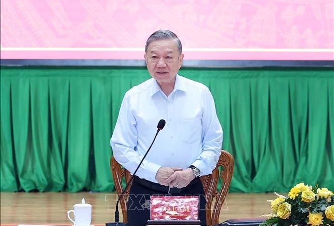 Tổng Bí thư Tô Lâm làm việc với 3 tỉnh Bến Tre, Vĩnh Long, Trà Vinh