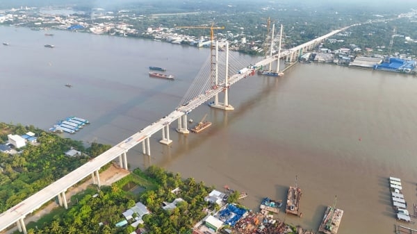 Cầu Rạch Miễu 2 vượt tiến độ 4 tháng