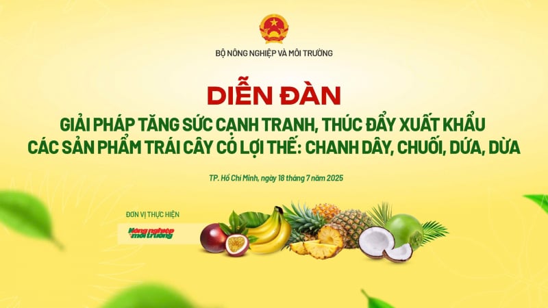 Truyền hình trực tiếp: Diễn đàn tăng cạnh tranh, thúc đẩy xuất khẩu 4 sản phẩm trái cây
