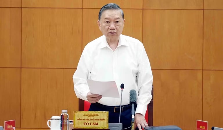Tổng Bí thư, Chủ tịch nước Tô Lâm: Bảo vệ môi trường và thích ứng biến đổi khí hậu là một trong những trụ cột phát triển mới